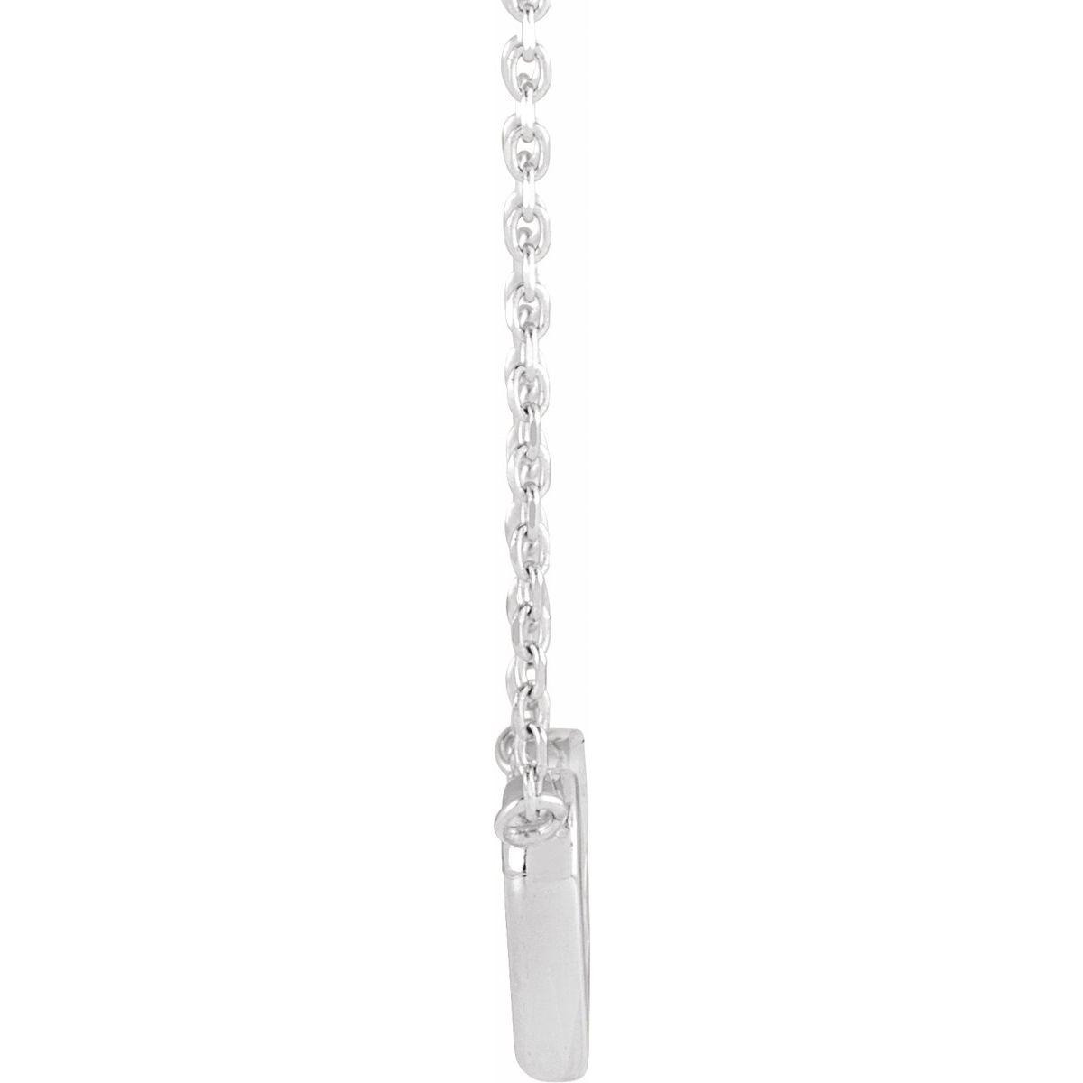 .05 CTW Natural Diamond Petite Double Interlocking Heart Necklace in 14k white gold