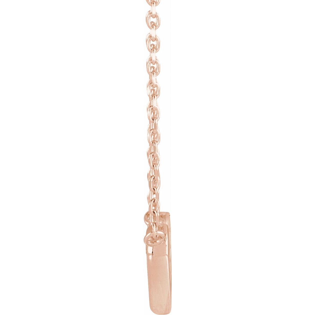 .05 CTW Natural Diamond Petite Double Interlocking Heart Necklace in 14k rose gold