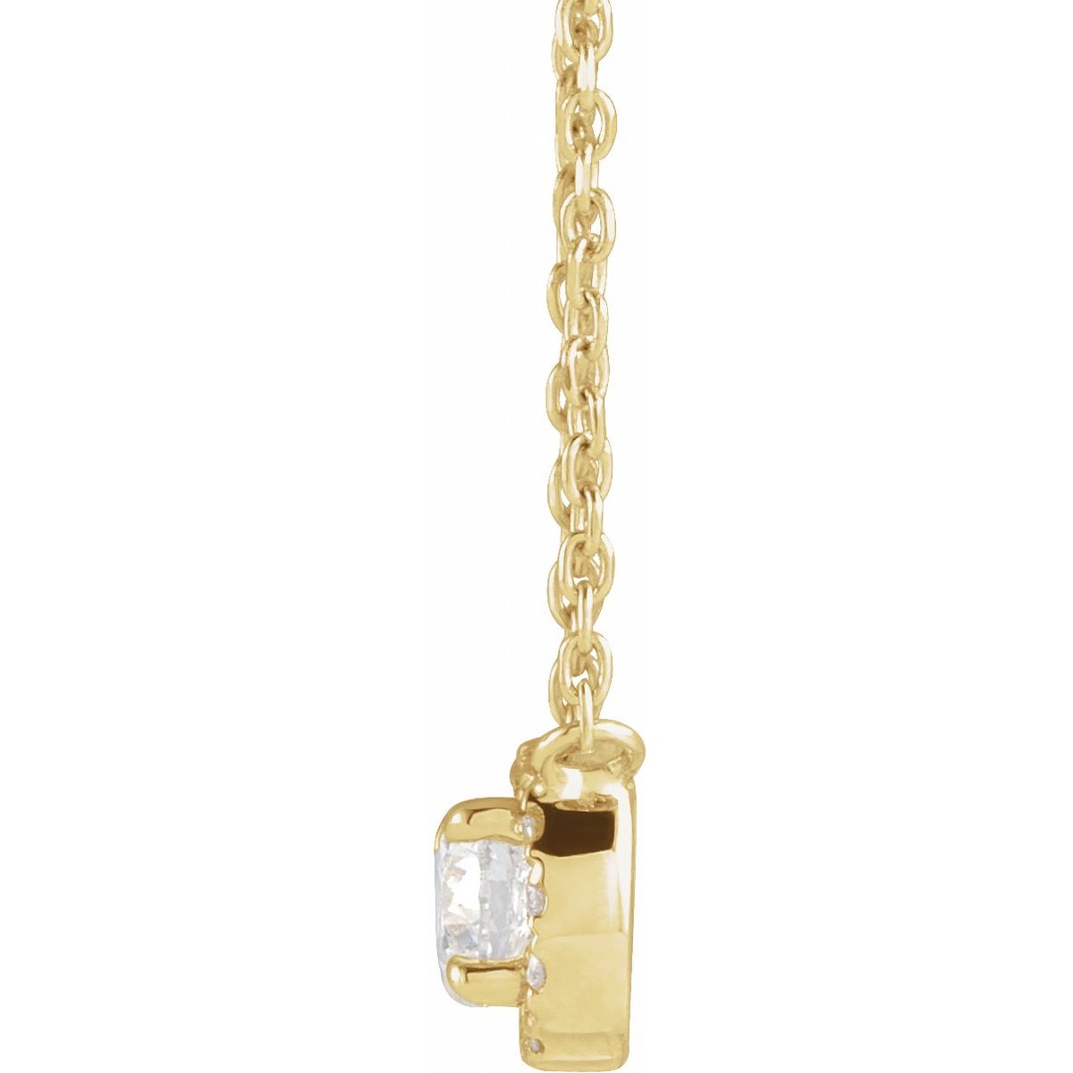 1/3 CTW Natural Diamond Necklace in 14k yellow gold