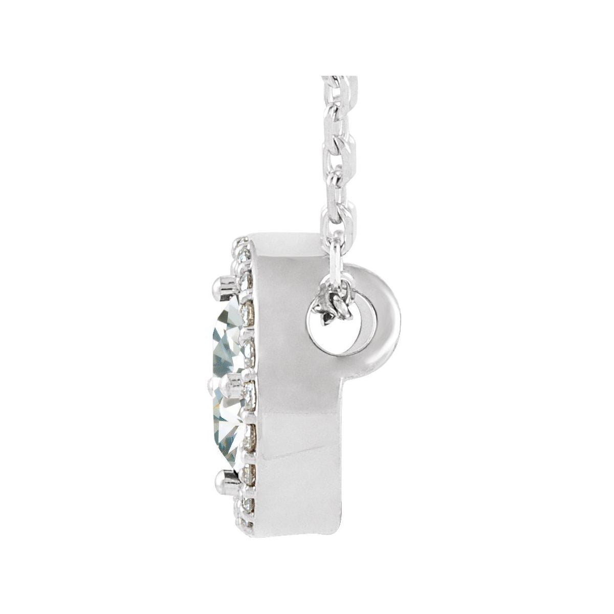 1/2 CTW Natural Diamond Necklace in 14k white gold