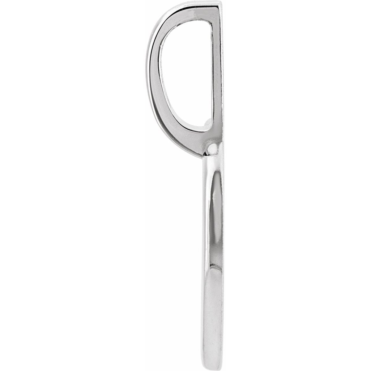 Engravable Heart Charm/Pendant in 14k white gold