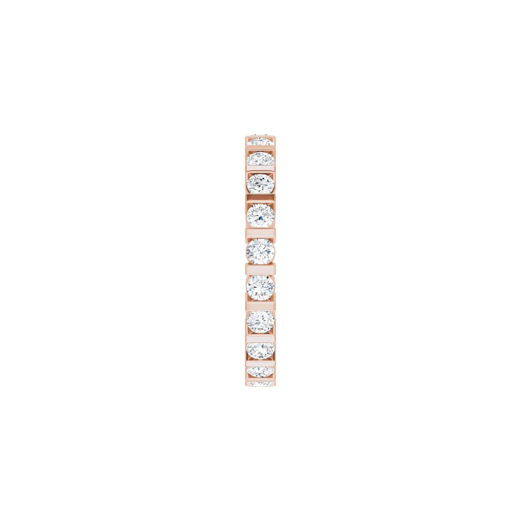 1 1/4 CTW Natural Diamond Eternity Band in 14k rose gold