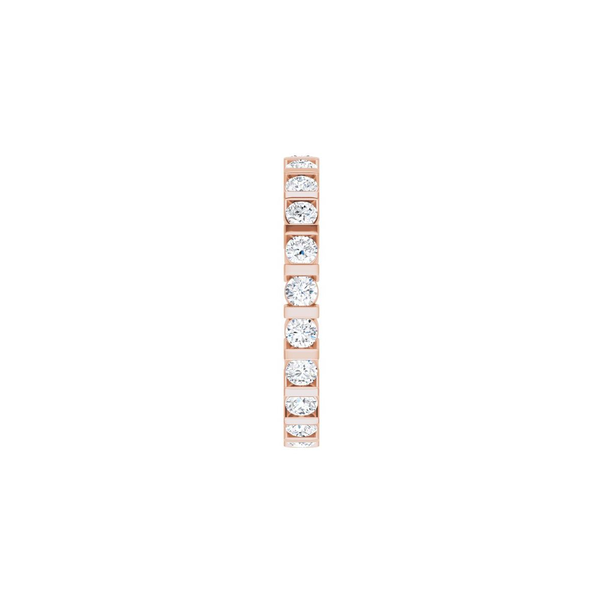 1 1/4 CTW Natural Diamond Eternity Band in 14k rose gold
