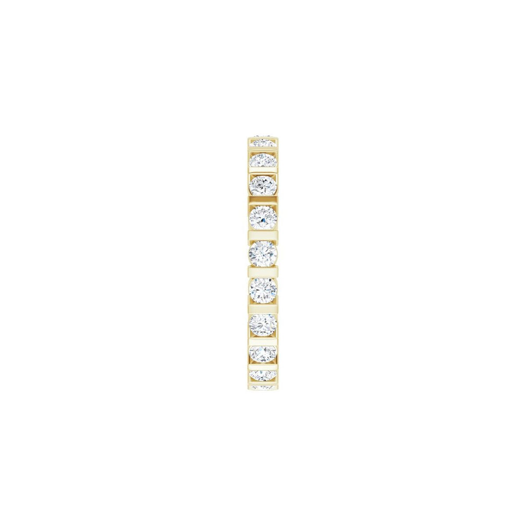 1 1/4 CTW Natural Diamond Eternity Band in 14k yellow gold