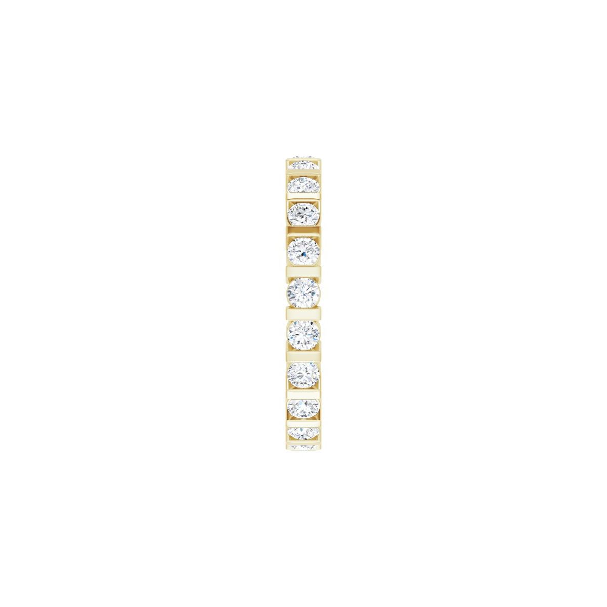 1 1/4 CTW Natural Diamond Eternity Band in 14k yellow gold