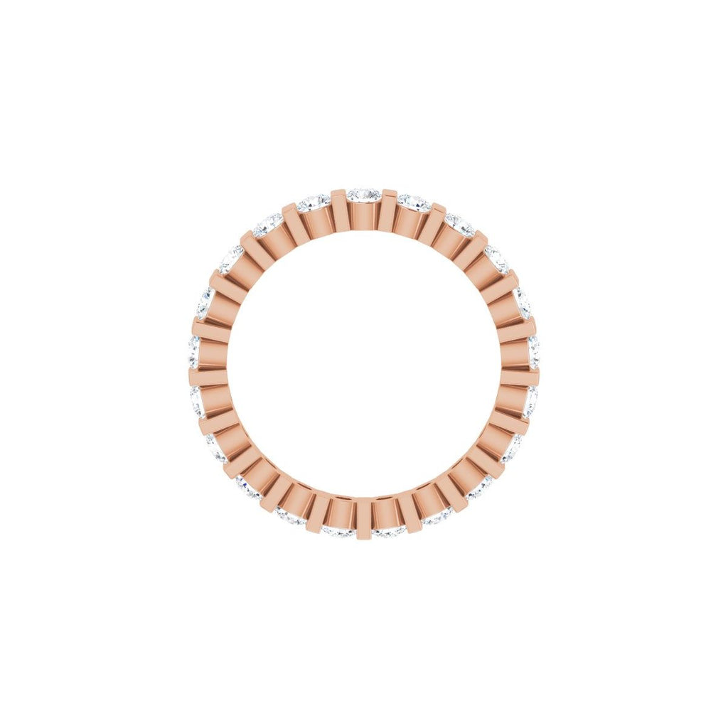 1 1/4 CTW Natural Diamond Eternity Band in 14k rose gold