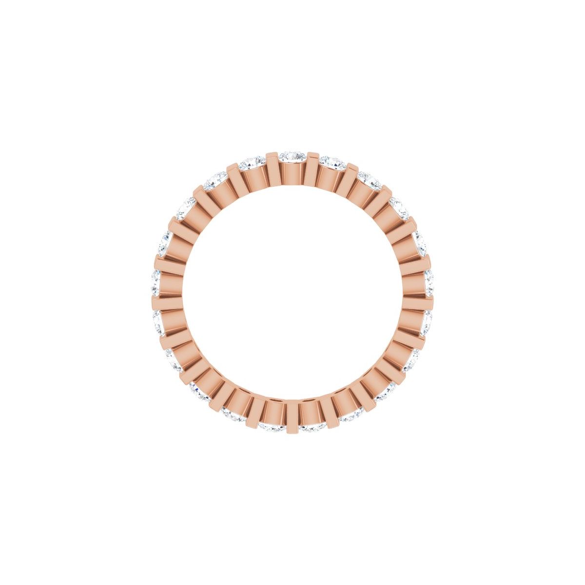 1 1/4 CTW Natural Diamond Eternity Band in 14k rose gold