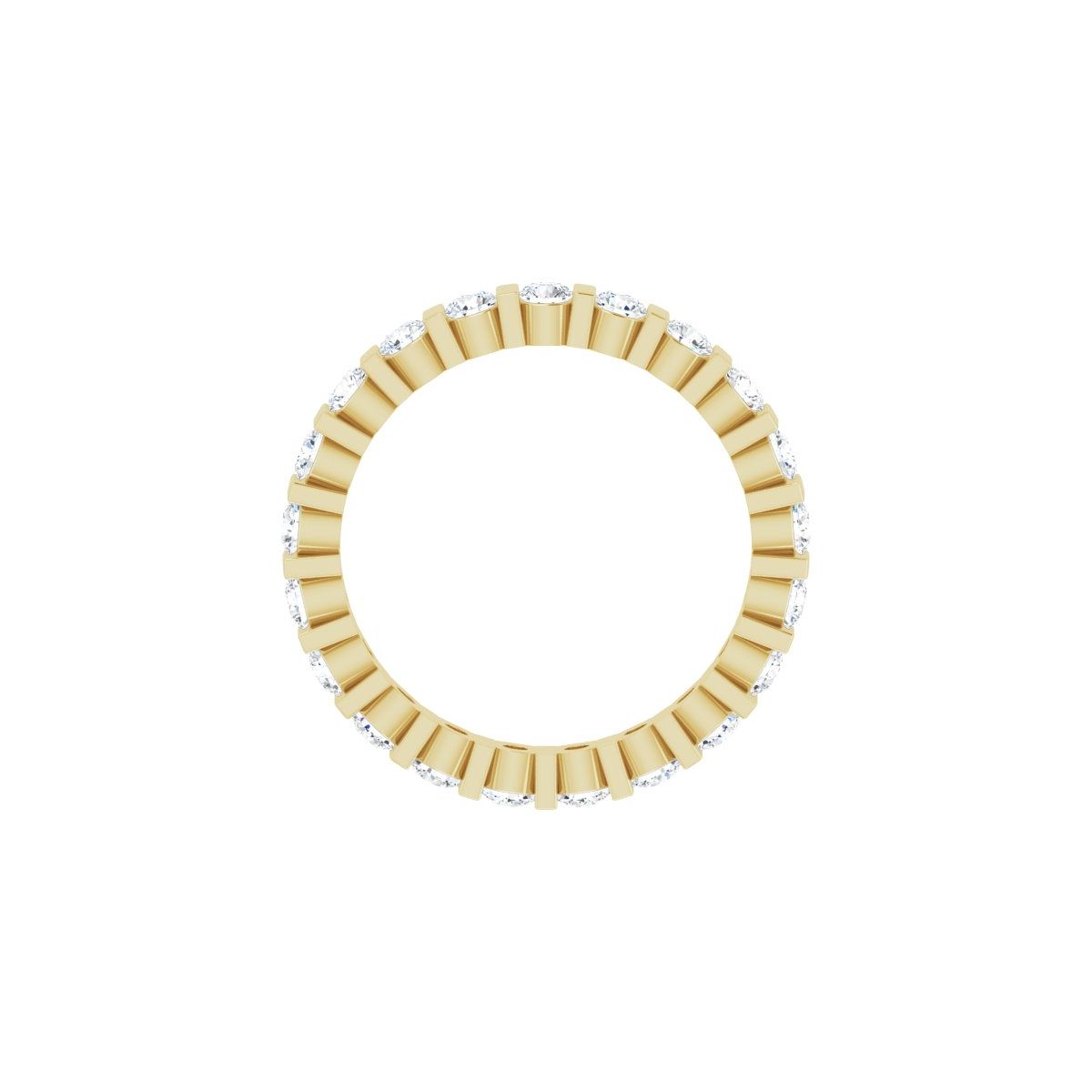 1 1/4 CTW Natural Diamond Eternity Band in 14k yellow gold