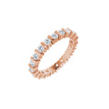 1 1/4 CTW Natural Diamond Eternity Band in 14k rose gold