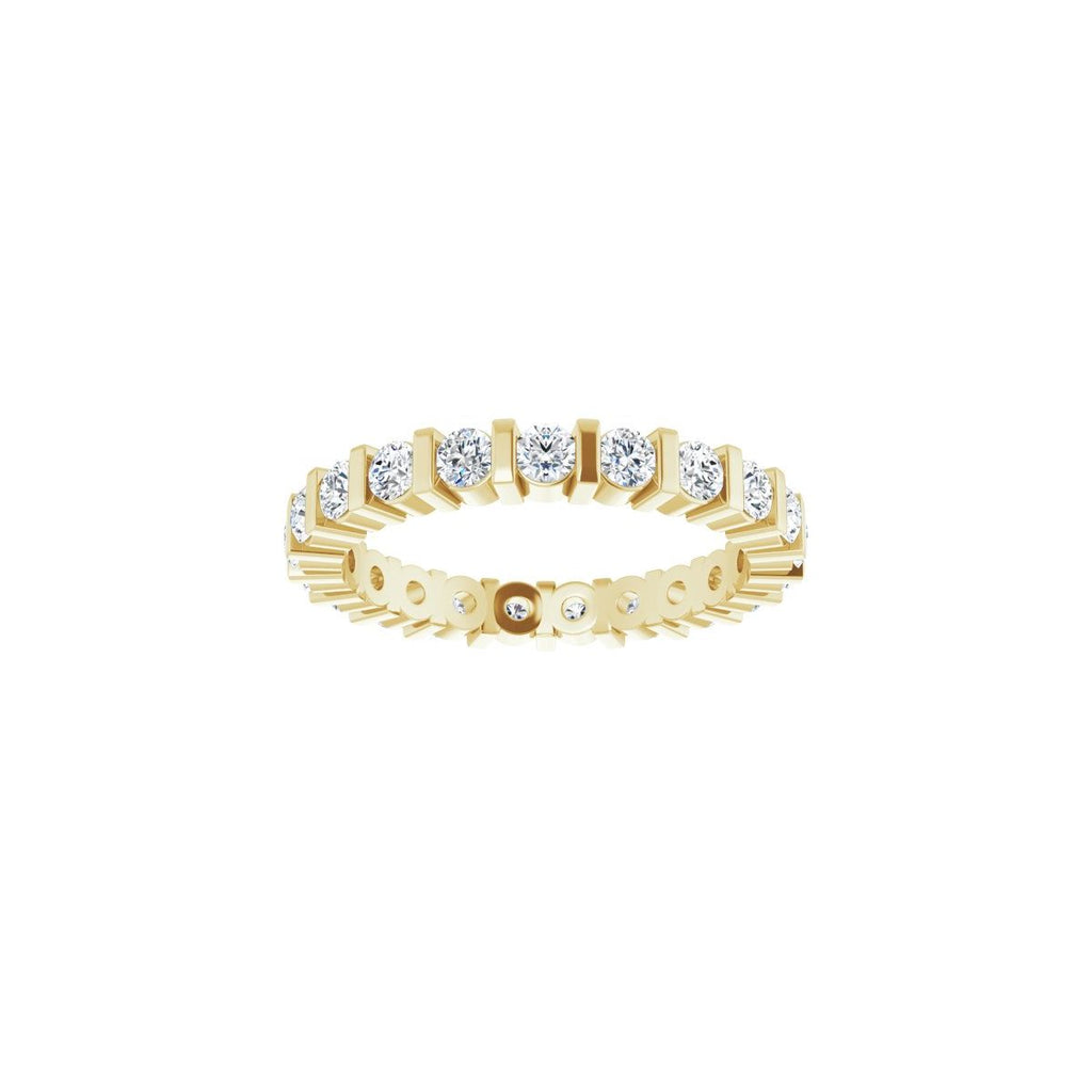 1 1/4 CTW Natural Diamond Eternity Band in 14k yellow gold