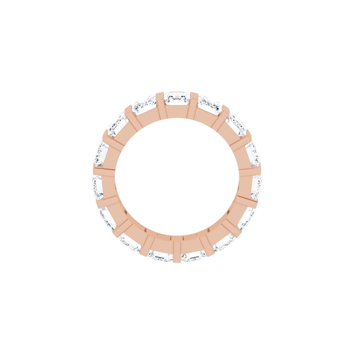 9 CTW Lab-Grown Diamond Eternity Band in 14k rose gold