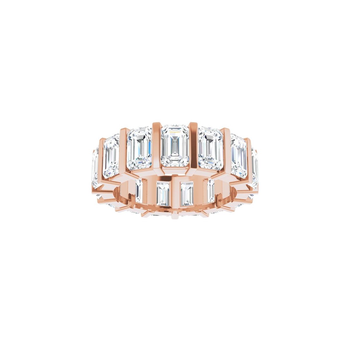 9 CTW Lab-Grown Diamond Eternity Band in 14k rose gold