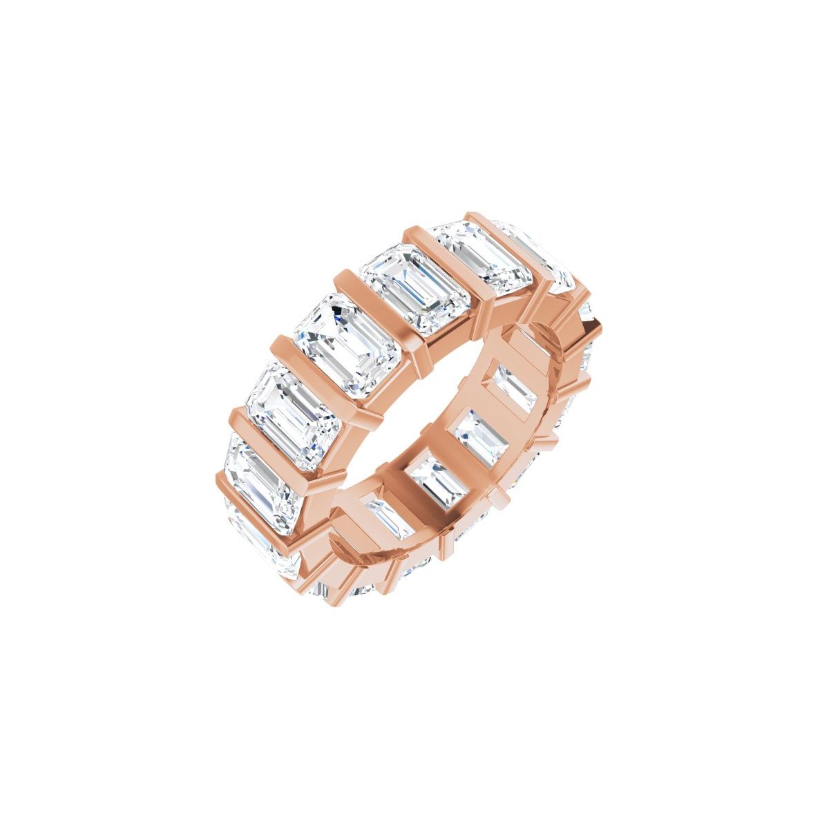 9 CTW Lab-Grown Diamond Eternity Band in 14k rose gold