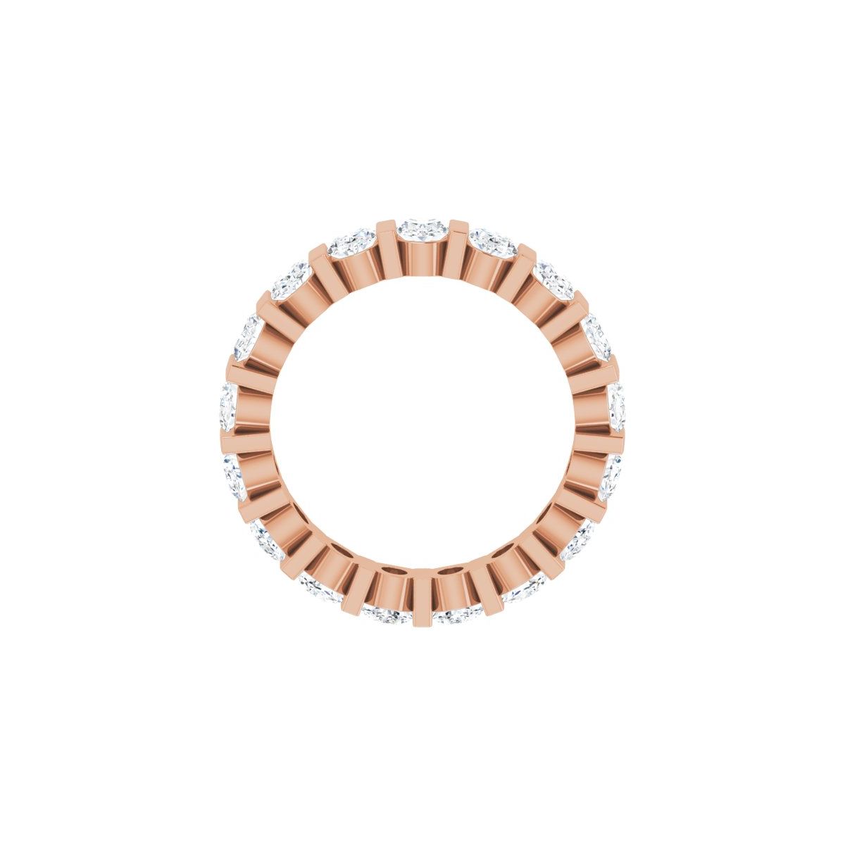 2 3/4 CTW Lab-Grown Diamond Eternity Band in 14k rose gold