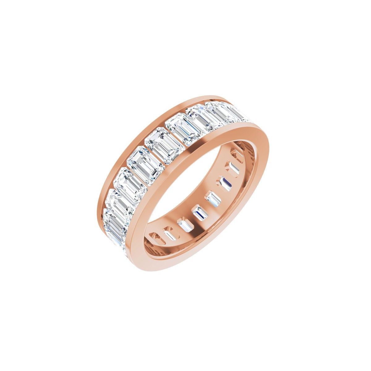 7 3/4 CTW Natural Diamond Eternity Band in 14k rose gold