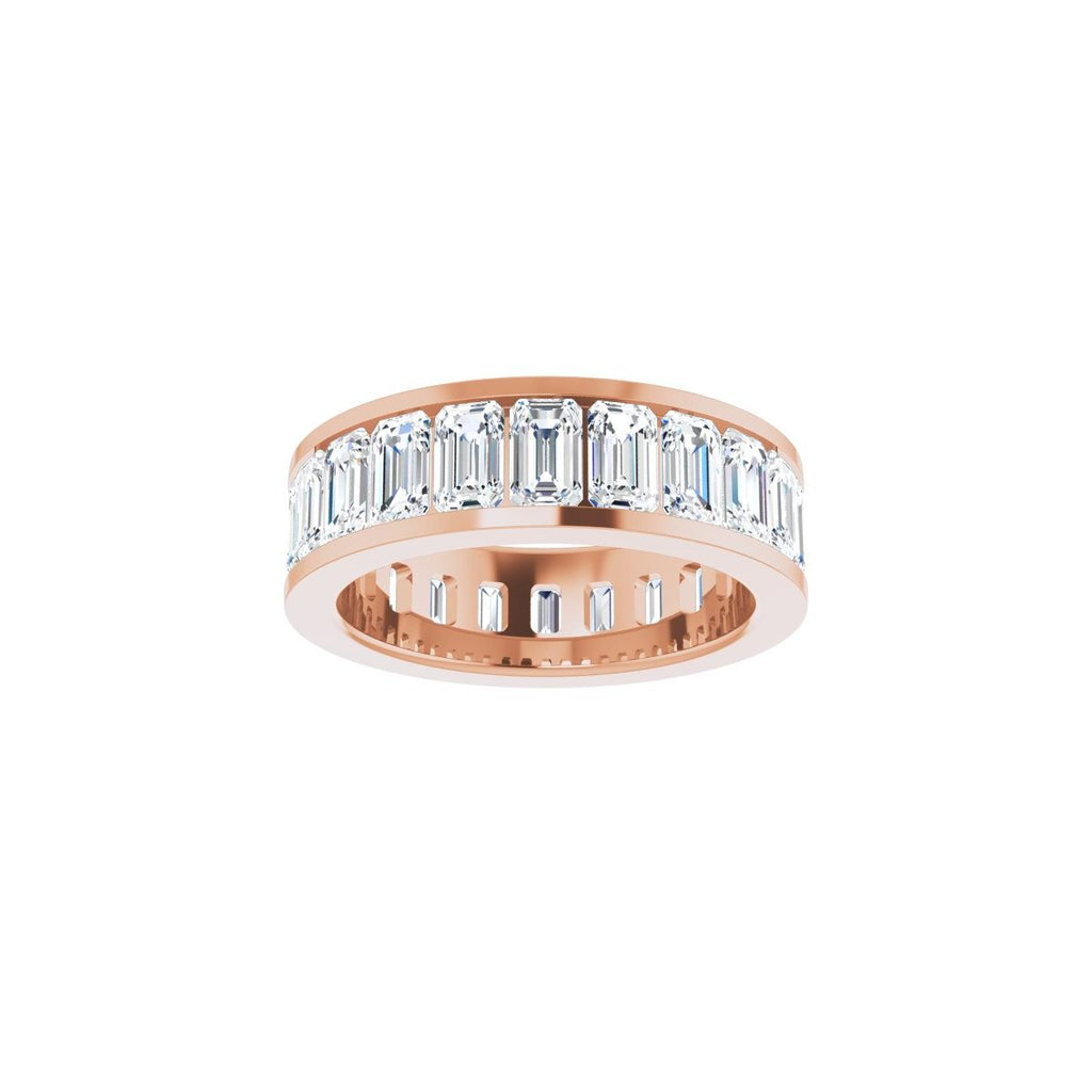 7 3/4 CTW Natural Diamond Eternity Band in 14k rose gold
