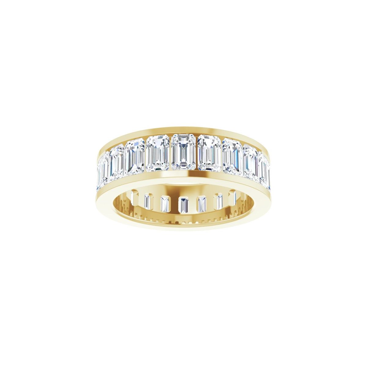 7 3/4 CTW Natural Diamond Eternity Band in 14k yellow gold