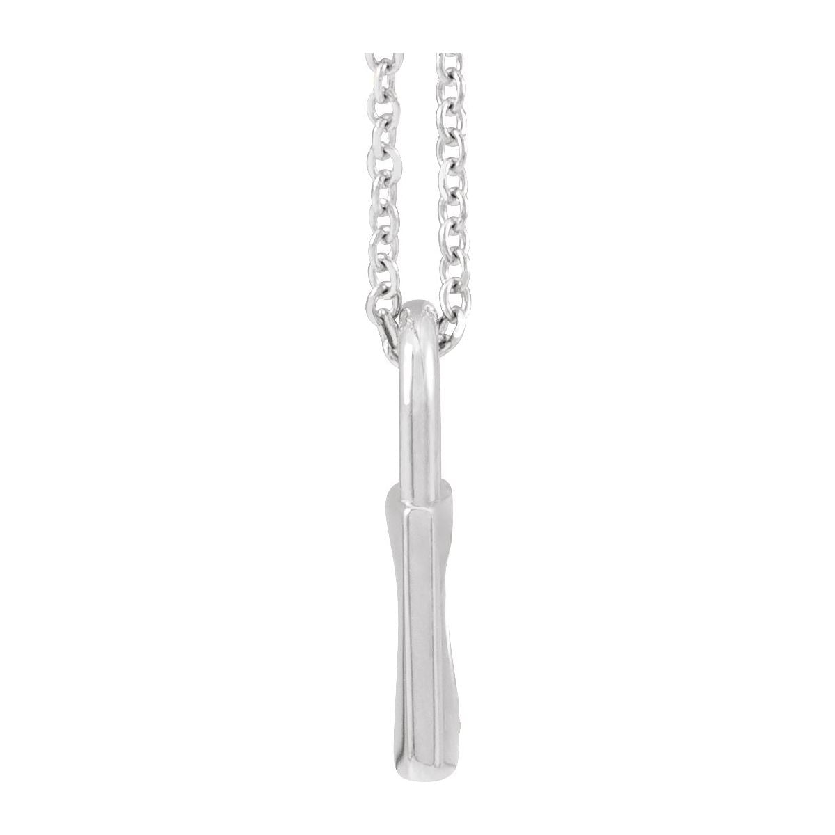 13.6x9 mm Cutout Heart Lock Necklace in 14k white gold