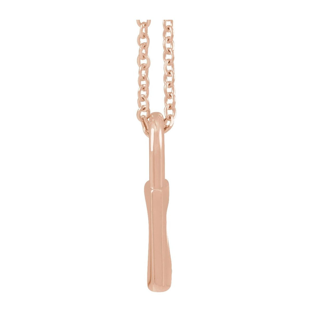 13.6x9 mm Cutout Heart Lock Necklace in 14k rose gold