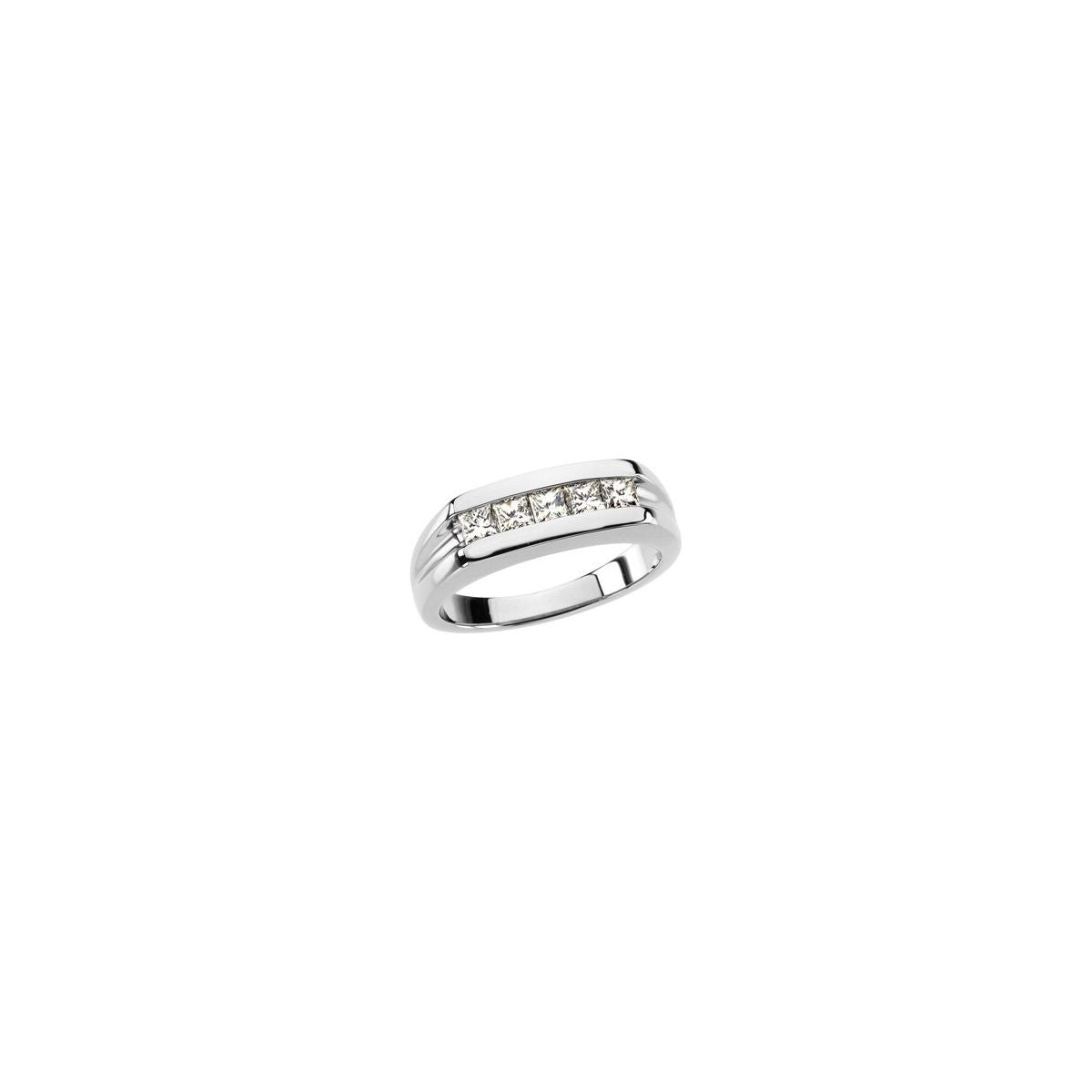 3/4 CTW Natural Diamond Five-Stone Ring in platinum