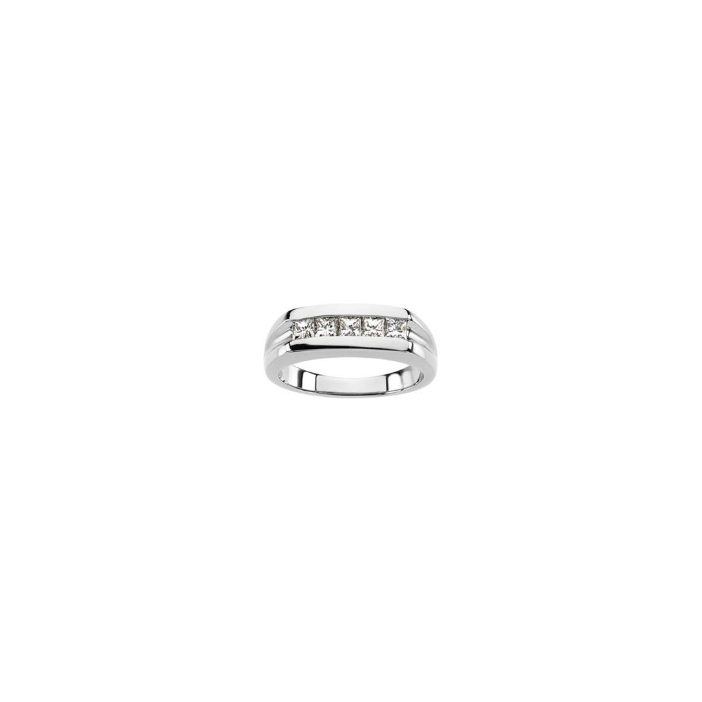 3/4 CTW Natural Diamond Five-Stone Ring in platinum