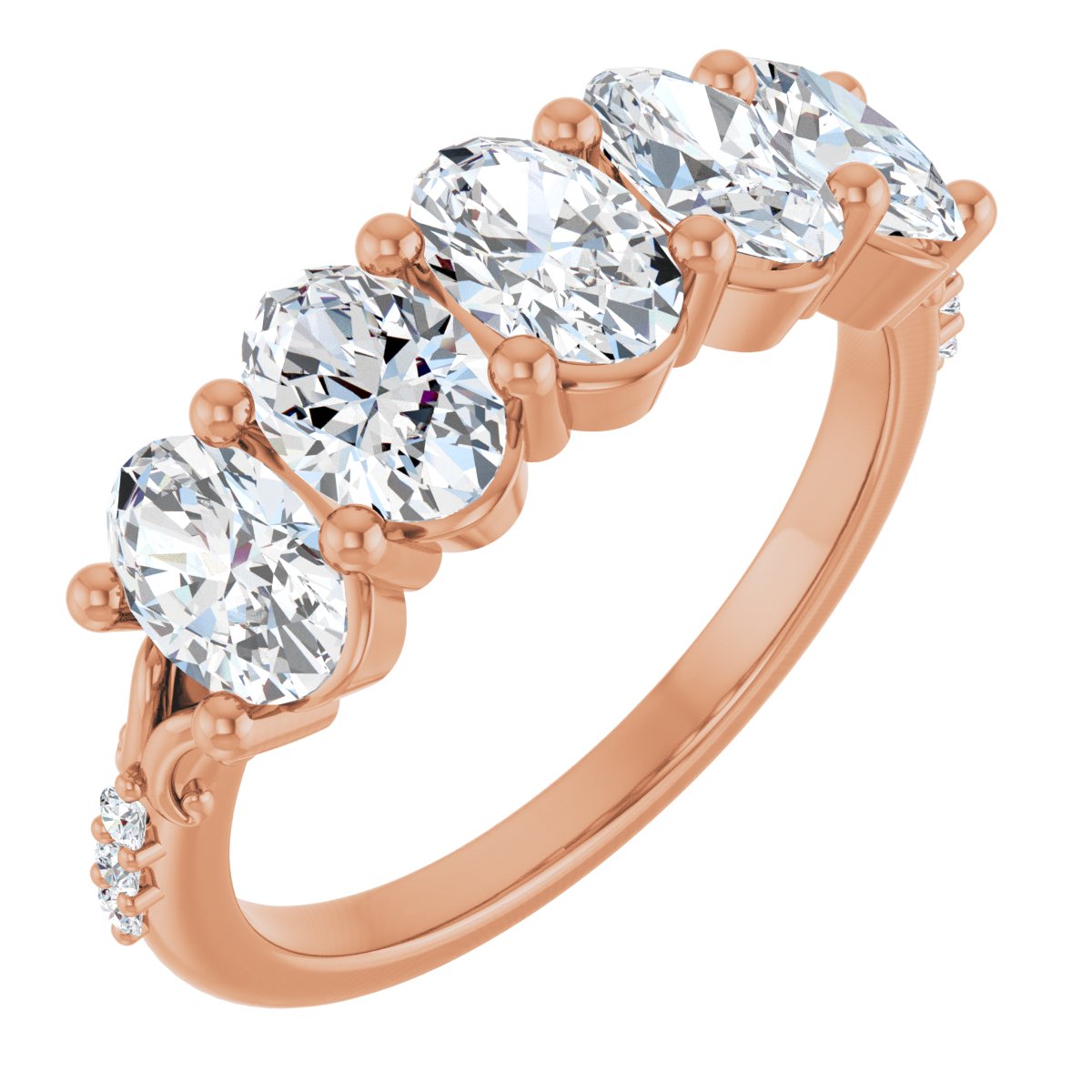 1 9/10 CTW Natural Diamond Anniversary Band in 14k rose gold