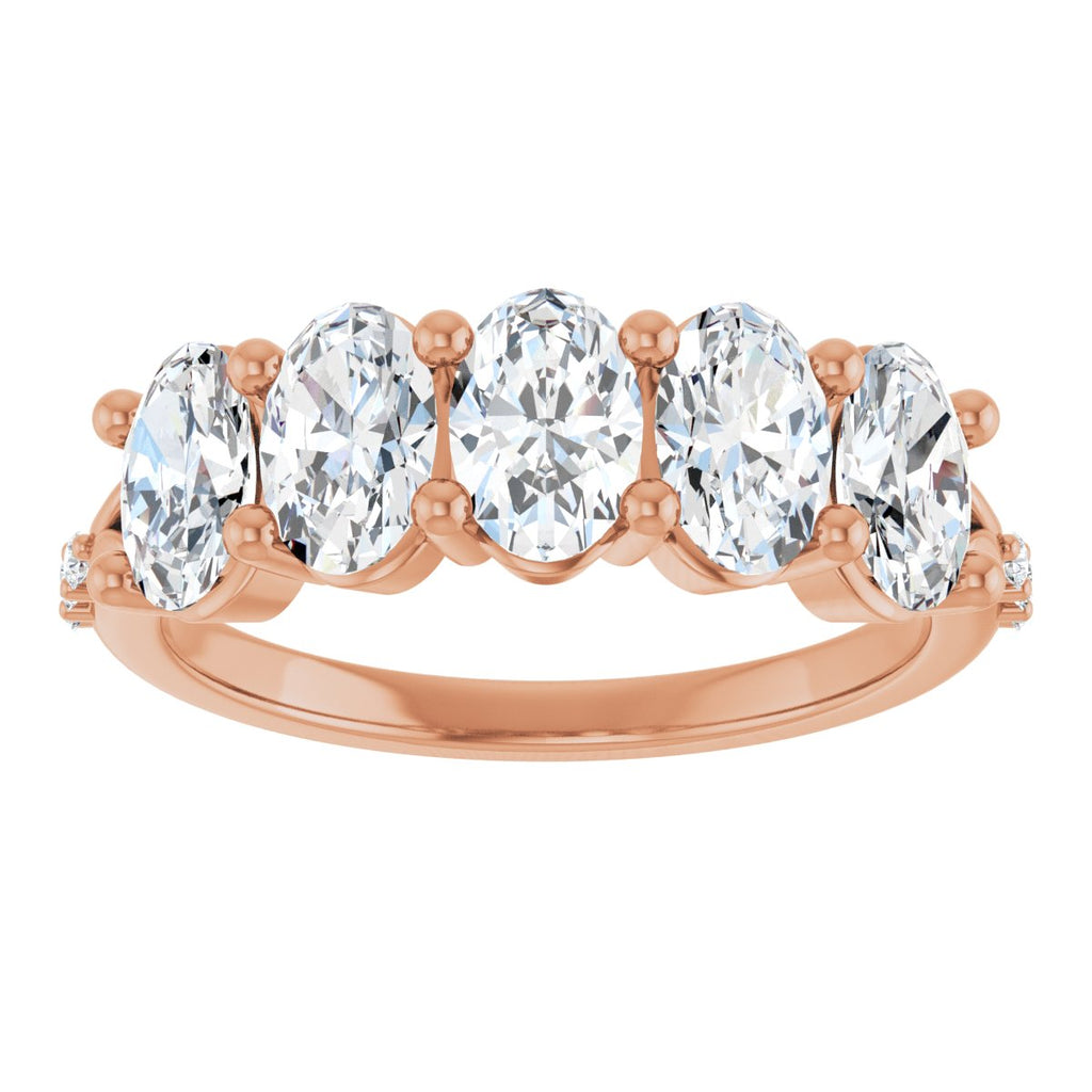 1 9/10 CTW Natural Diamond Anniversary Band in 14k rose gold