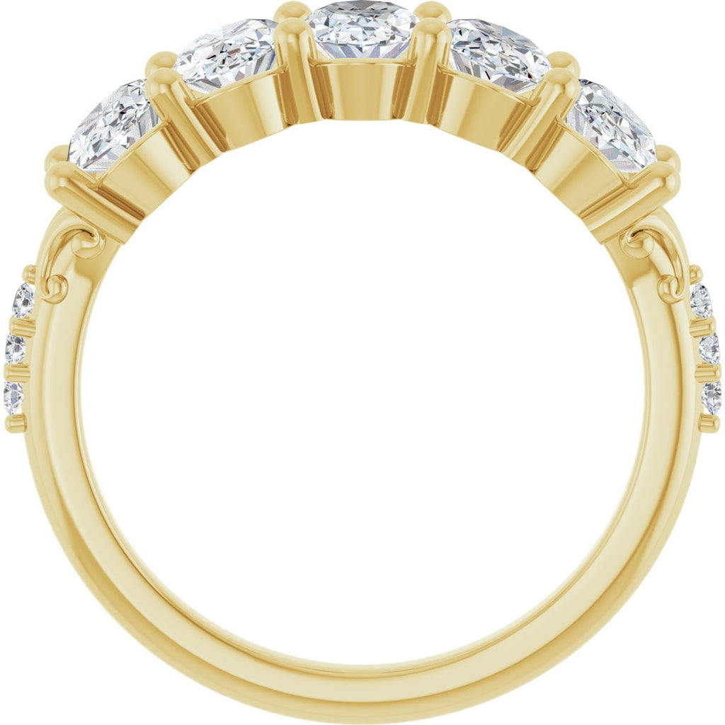1 9/10 CTW Natural Diamond Anniversary Band in 14k yellow gold