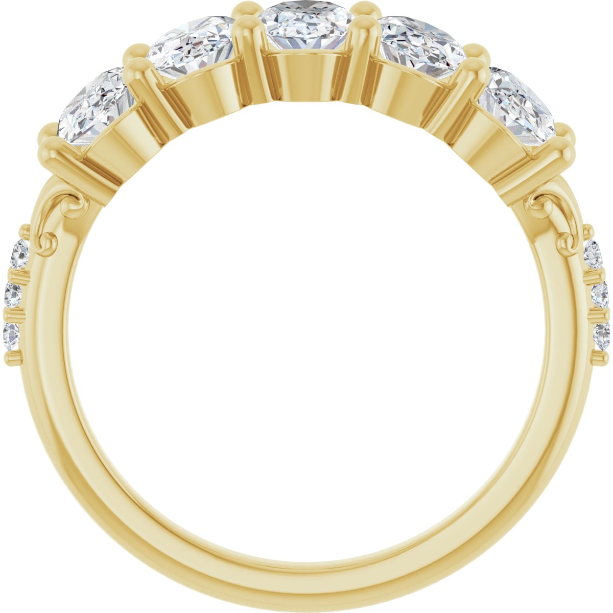 1 9/10 CTW Natural Diamond Anniversary Band in 14k yellow gold