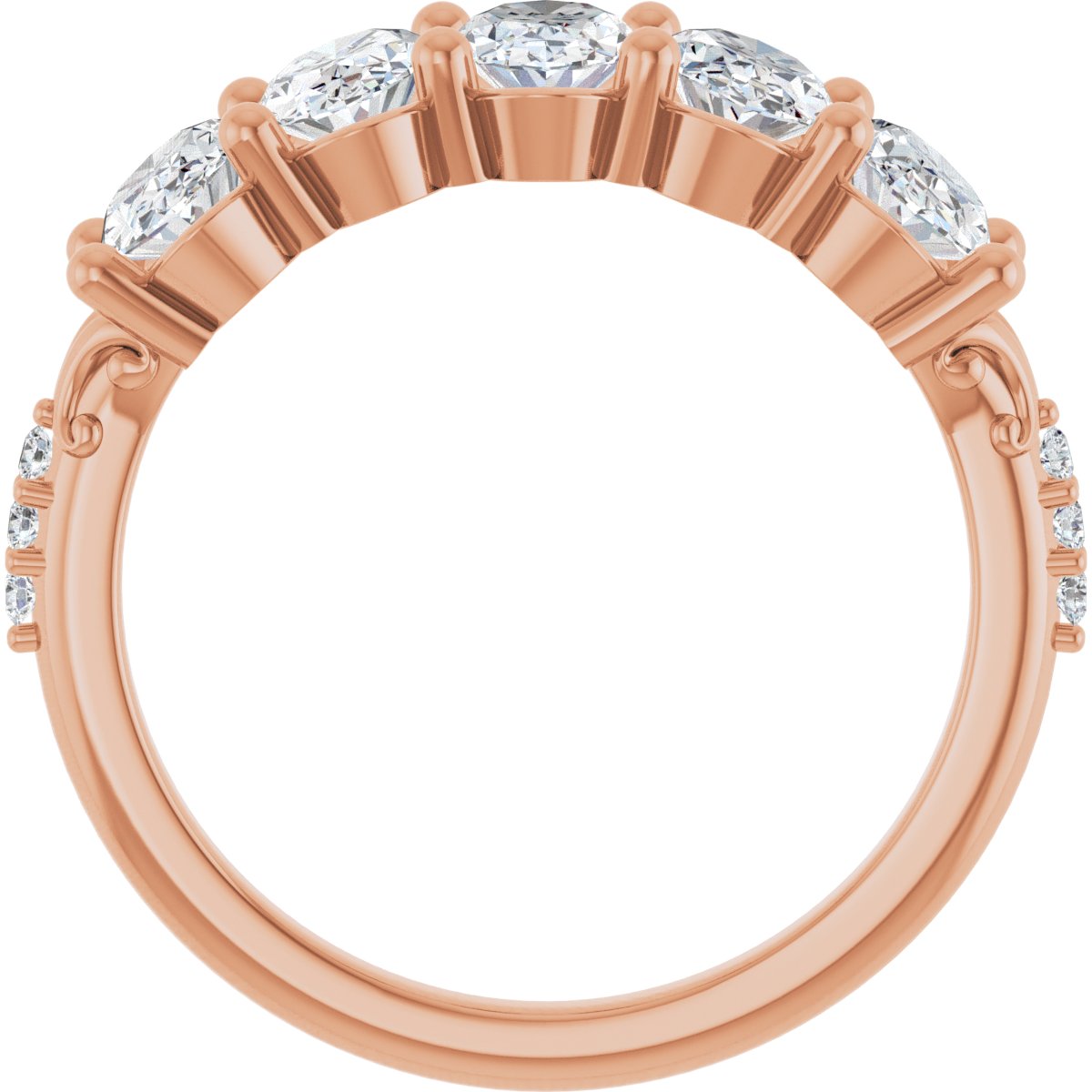 1 9/10 CTW Natural Diamond Anniversary Band in 14k rose gold
