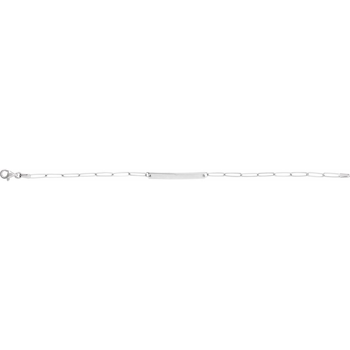 Engravable Bar Bracelet in 14k white gold