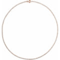 7 1/4 CTW Lab-Grown Diamond Line Necklace in 14k rose gold