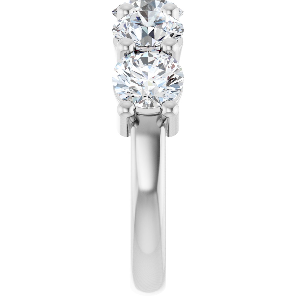 4 CTW Natural Diamond Anniversary Band in 14k white gold