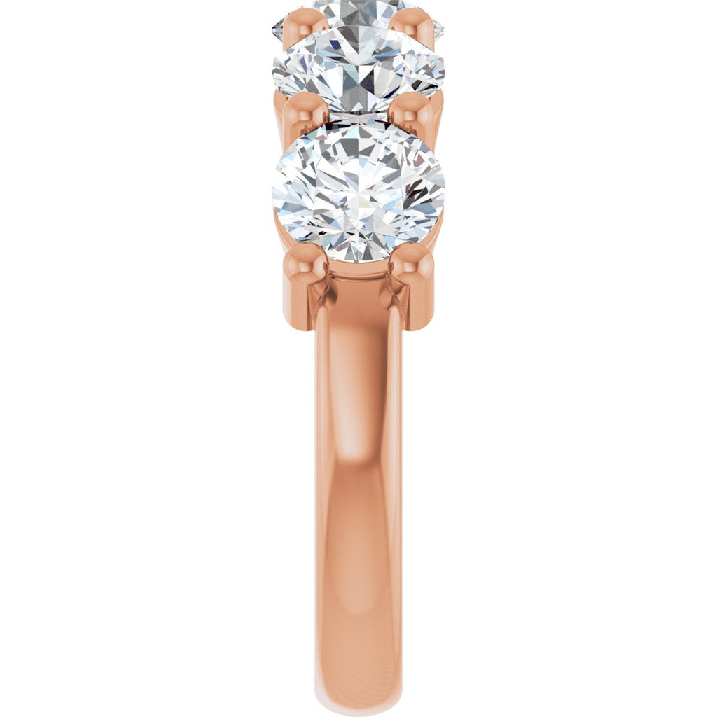 4 CTW Natural Diamond Anniversary Band in 14k rose gold