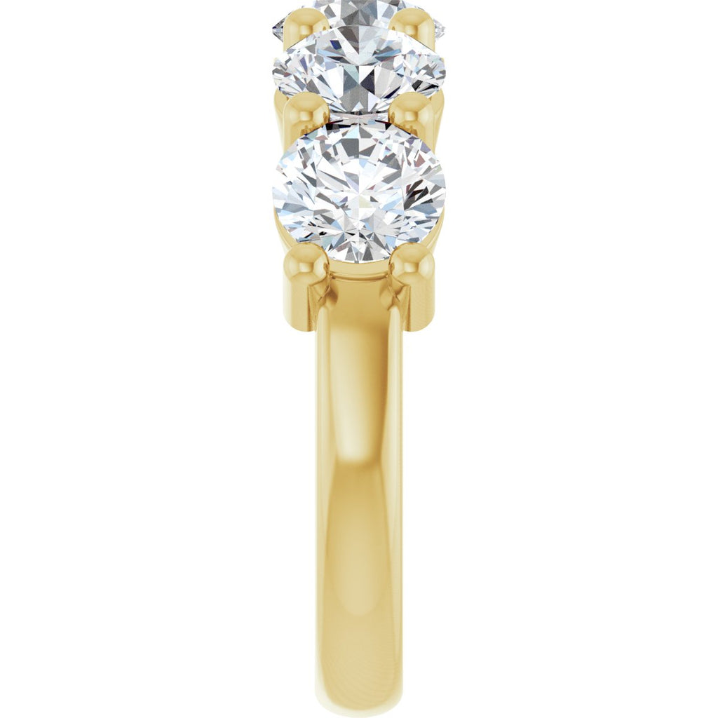 4 CTW Natural Diamond Anniversary Band in 14k yellow gold