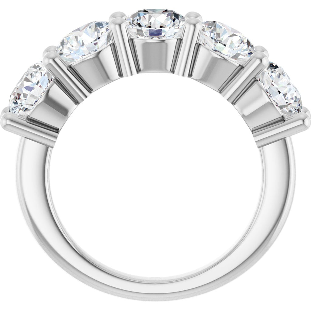 4 CTW Natural Diamond Anniversary Band in 14k white gold