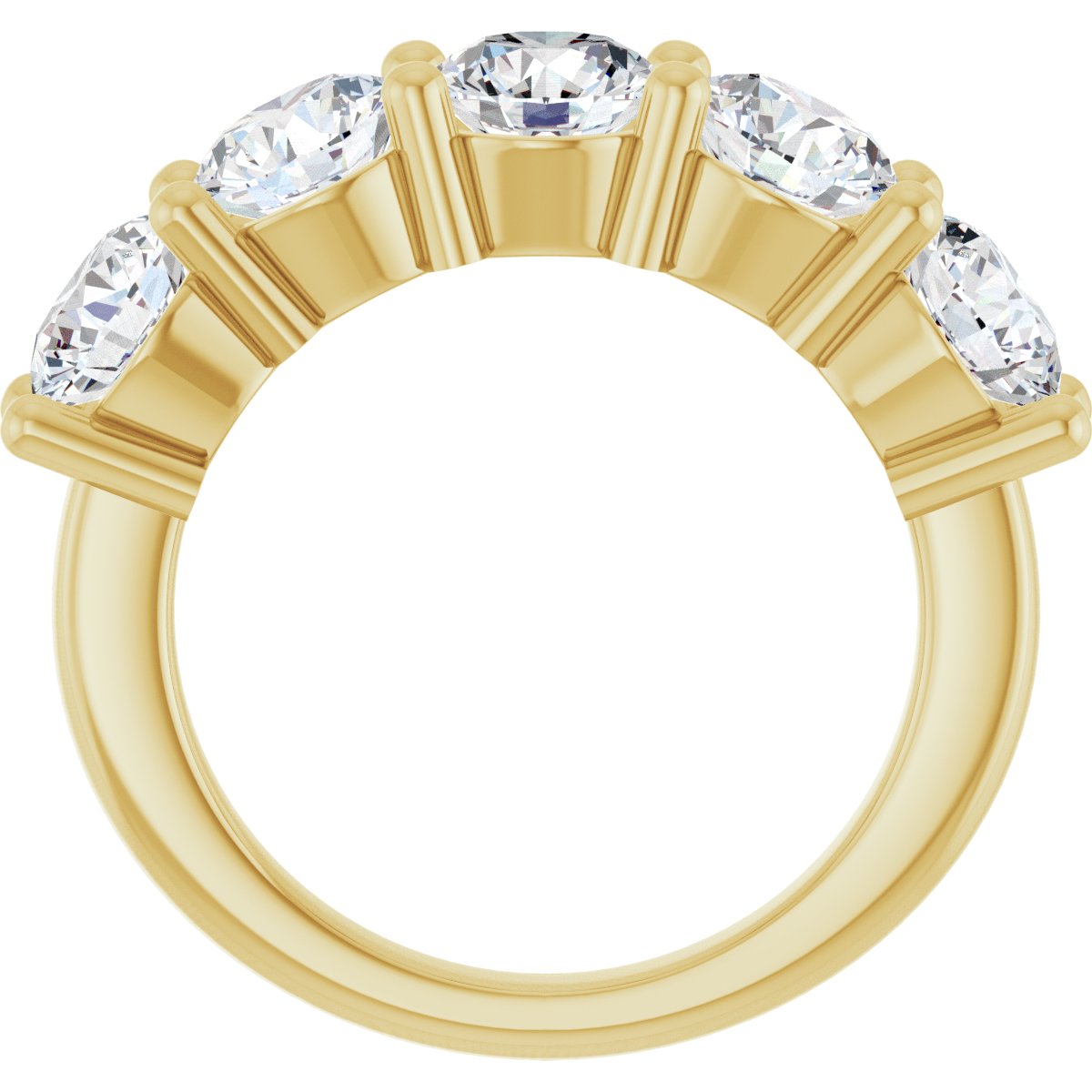 4 CTW Natural Diamond Anniversary Band in 14k yellow gold