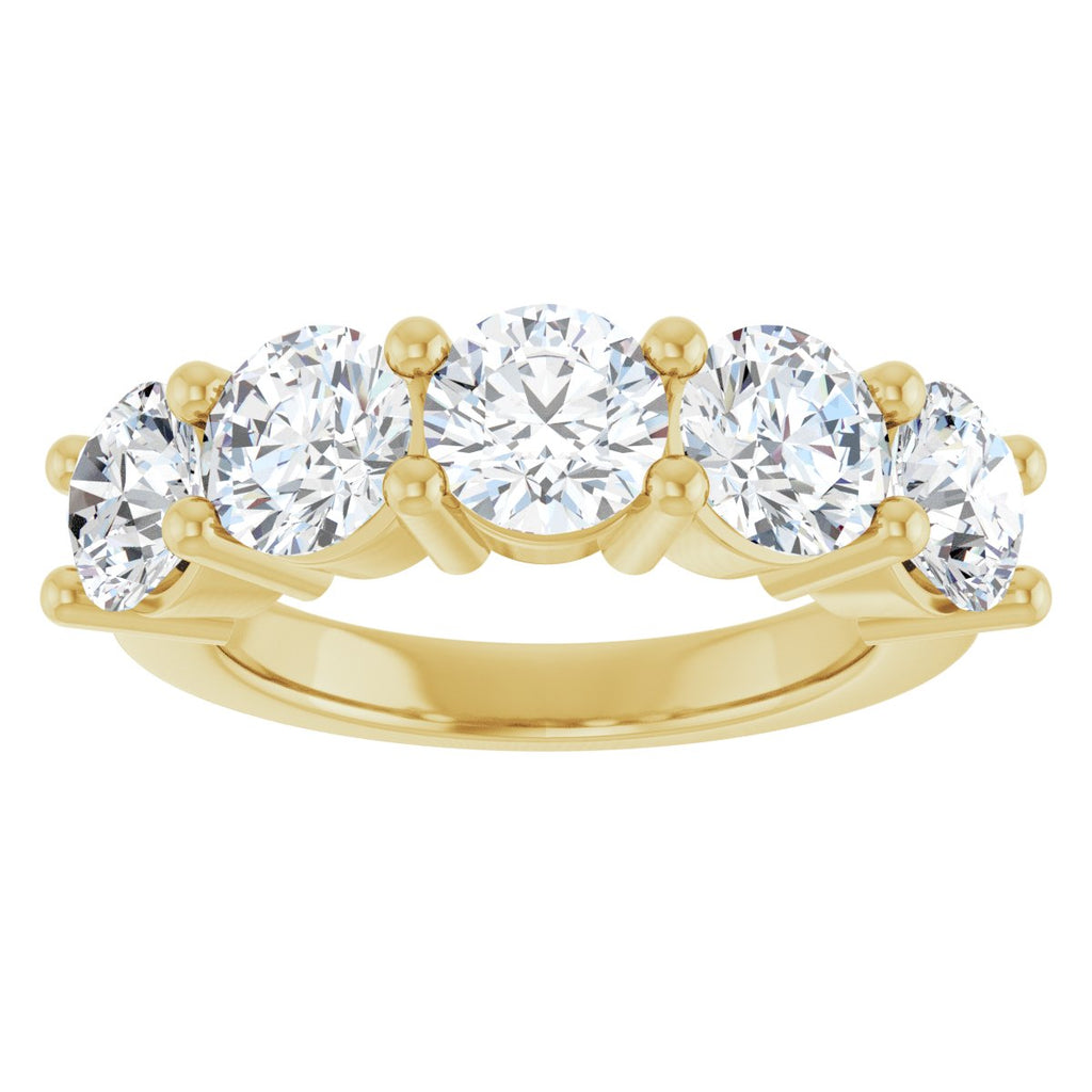 4 CTW Natural Diamond Anniversary Band in 14k yellow gold