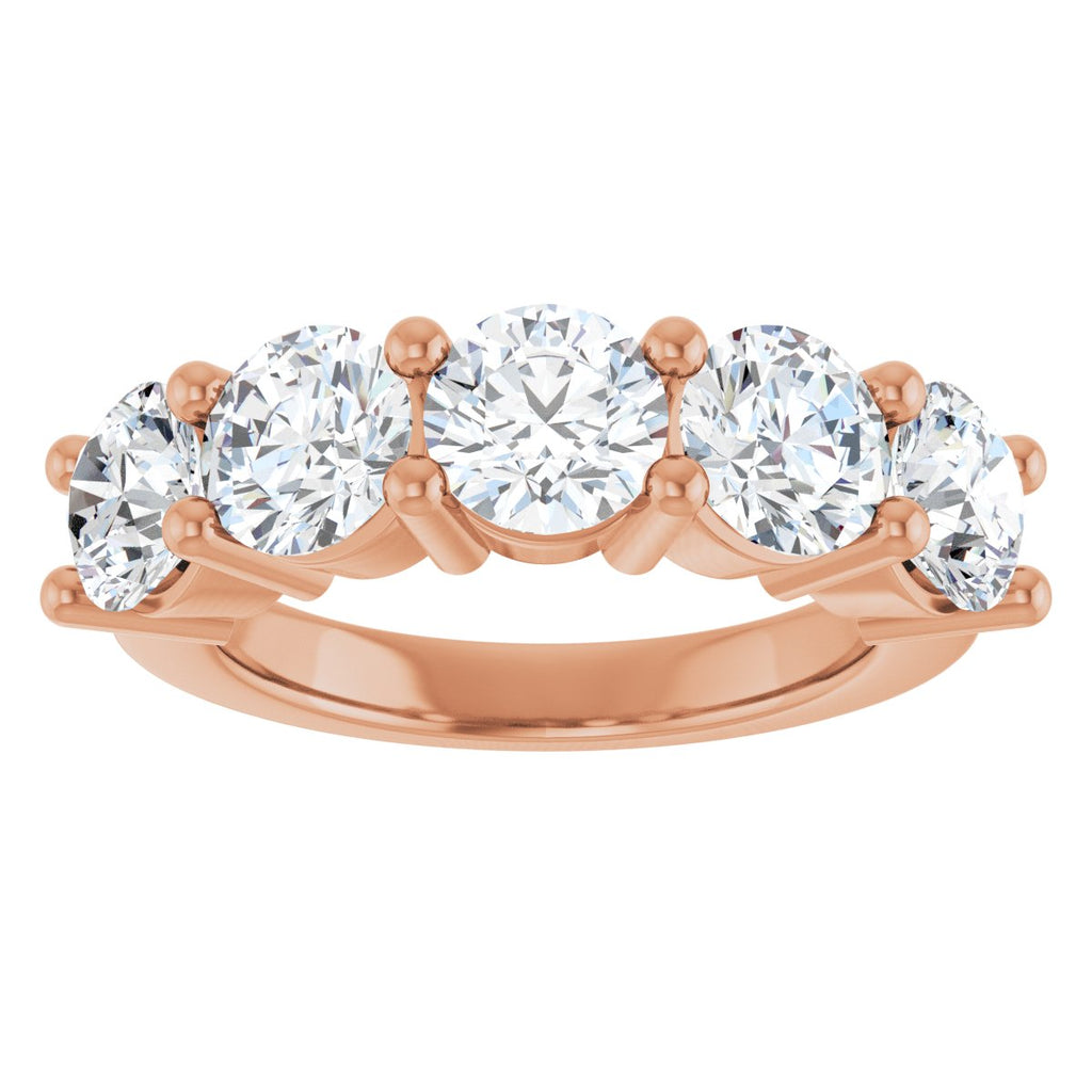 4 CTW Natural Diamond Anniversary Band in 14k rose gold