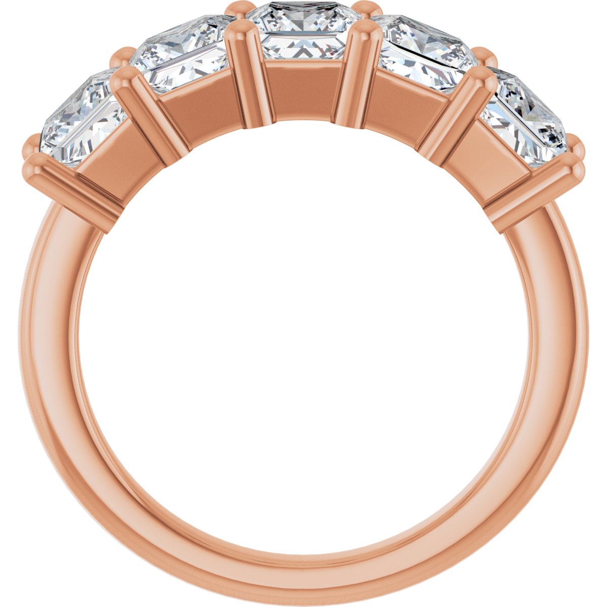 2 5/8 CTW Lab-Grown Diamond Anniversary Band in 14k rose gold