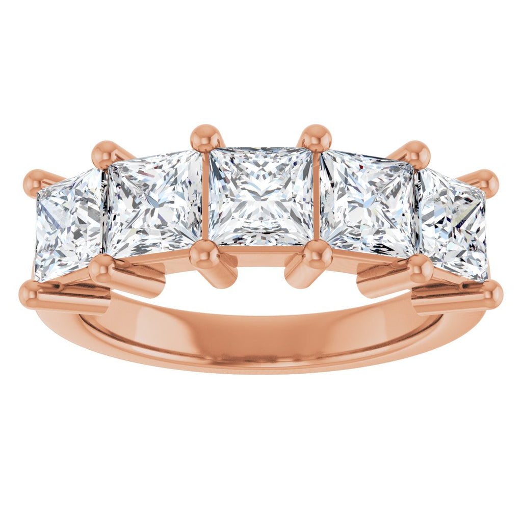 2 5/8 CTW Lab-Grown Diamond Anniversary Band in 14k rose gold