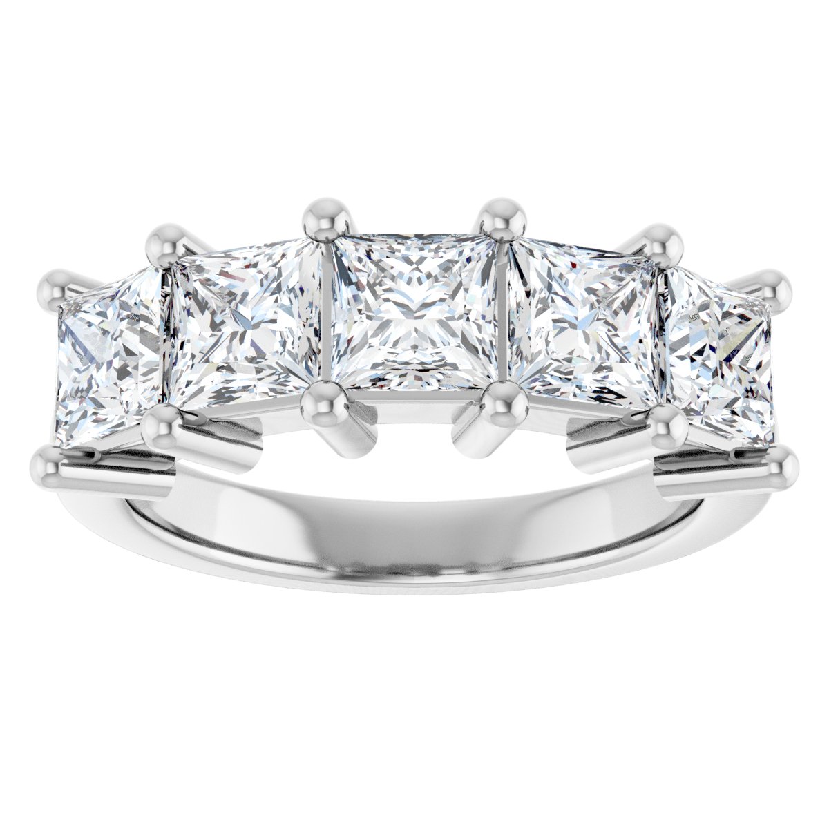 2 1/3 CTW Natural Diamond Anniversary Band in 14k white gold