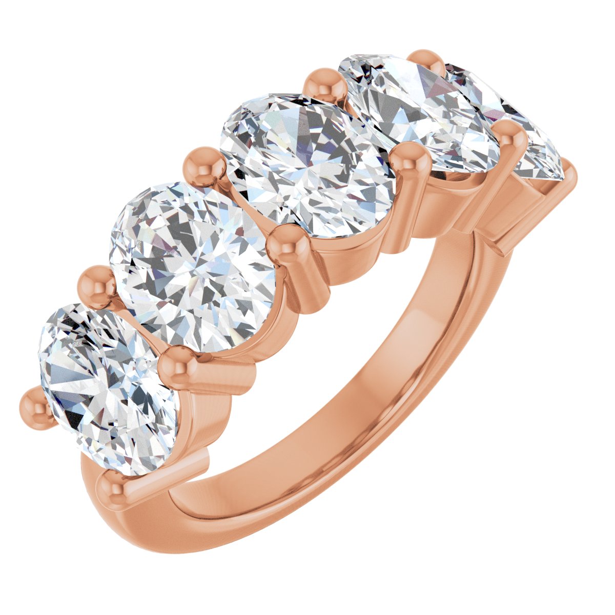 5 1/2 CTW Lab-Grown Diamond Anniversary Band in 14k rose gold