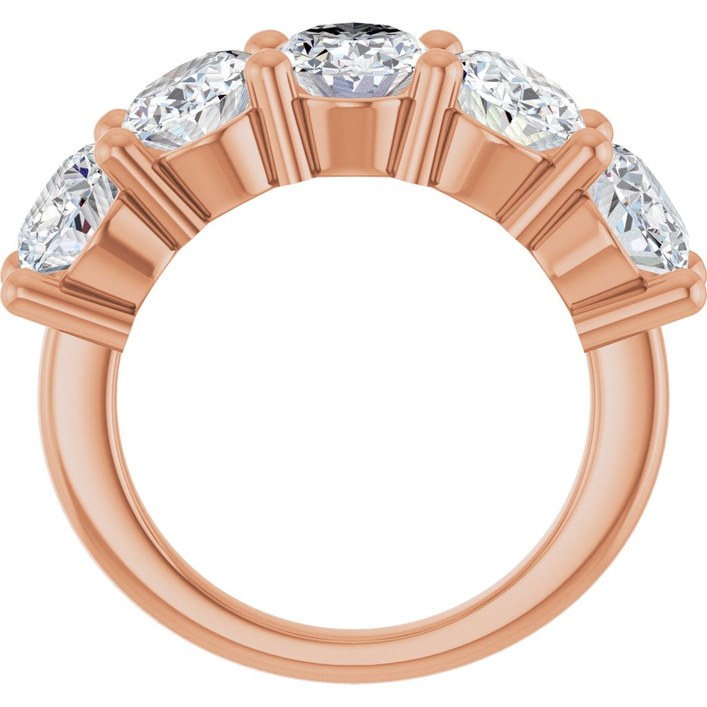 5 1/2 CTW Lab-Grown Diamond Anniversary Band in 14k rose gold