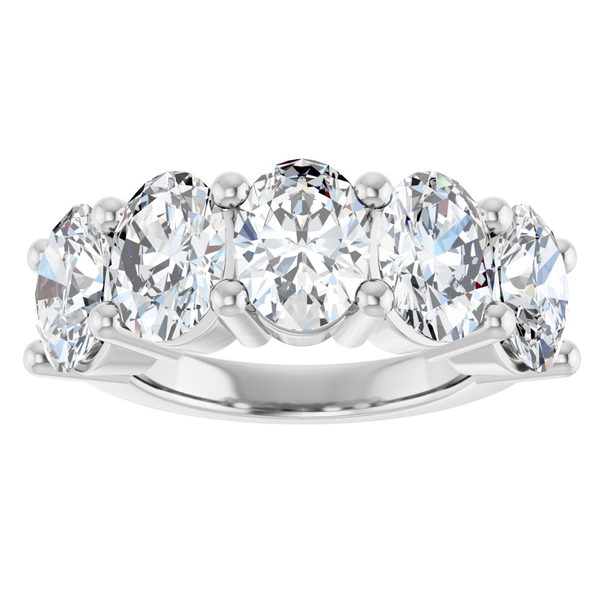 5 1/2 CTW Lab-Grown Diamond Anniversary Band in 14k white gold