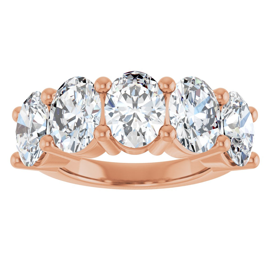 5 1/2 CTW Lab-Grown Diamond Anniversary Band in 14k rose gold