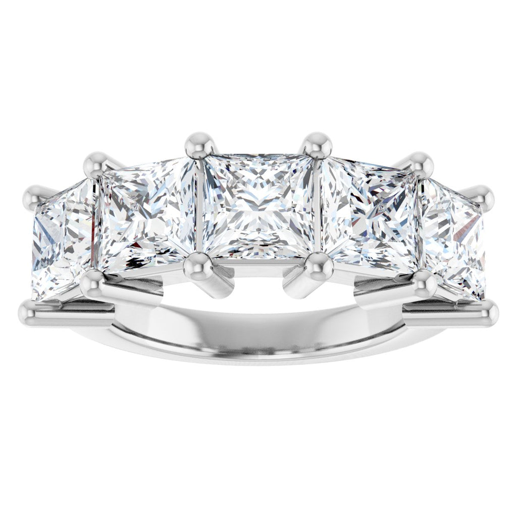 5 CTW Lab-Grown Diamond Anniversary Band in 14k white gold