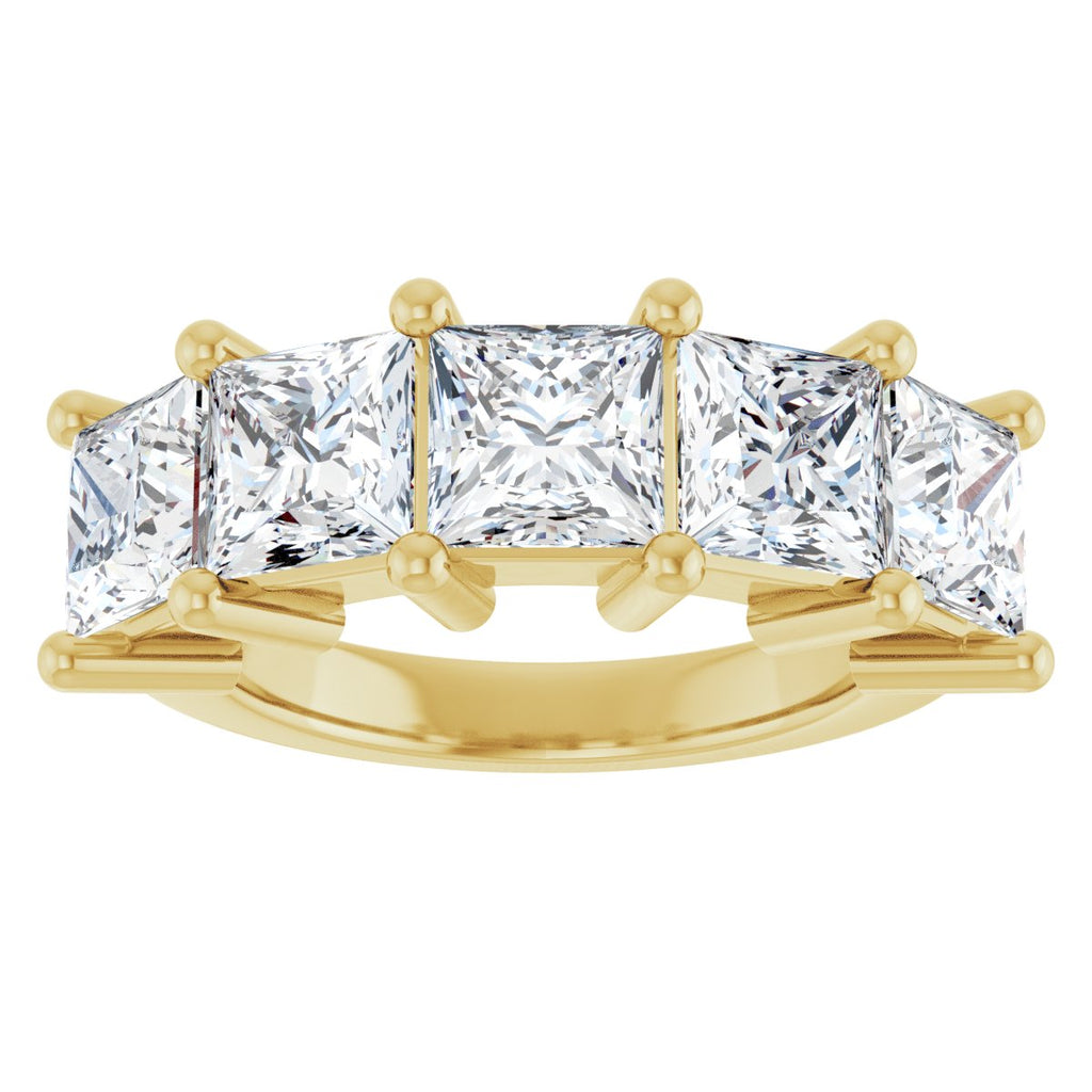 5 CTW Lab-Grown Diamond Anniversary Band in 14k yellow gold