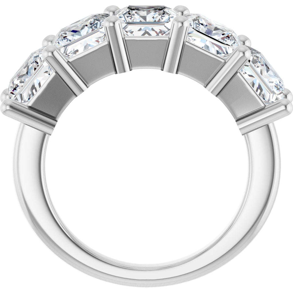 5 CTW Lab-Grown Diamond Anniversary Band in 14k white gold