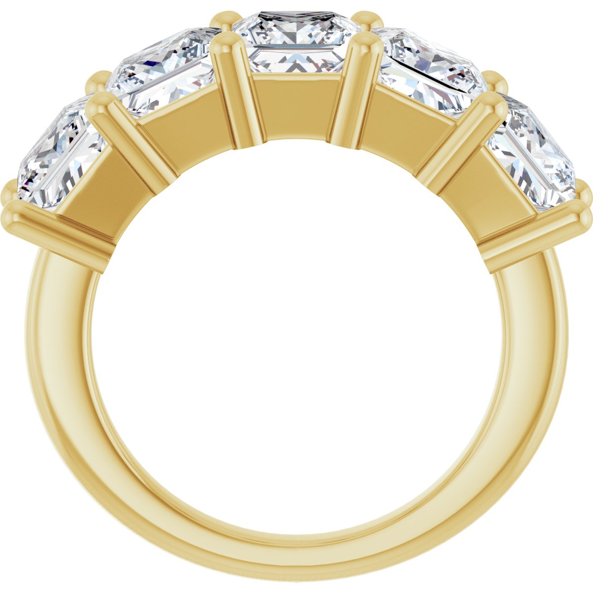 5 CTW Lab-Grown Diamond Anniversary Band in 14k yellow gold